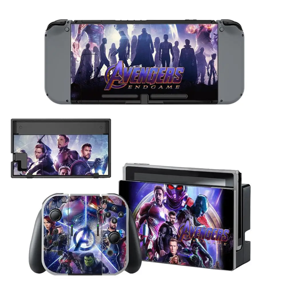 Мстители: эндмейд переключатель наклейка на кожу Обложка для nintendo Switch полный