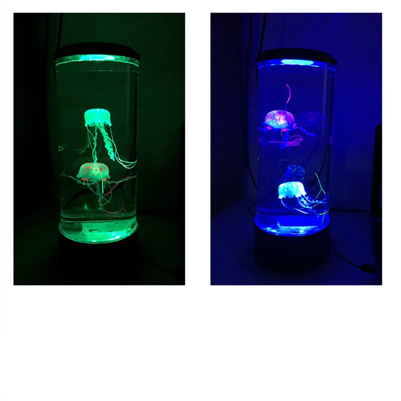 

Led Jellyfish Tank Night Lamp Aquarium Style 3D LED Multicolor Lighting Lamp Creative Gift For Bedroom Bedside Home Decoration