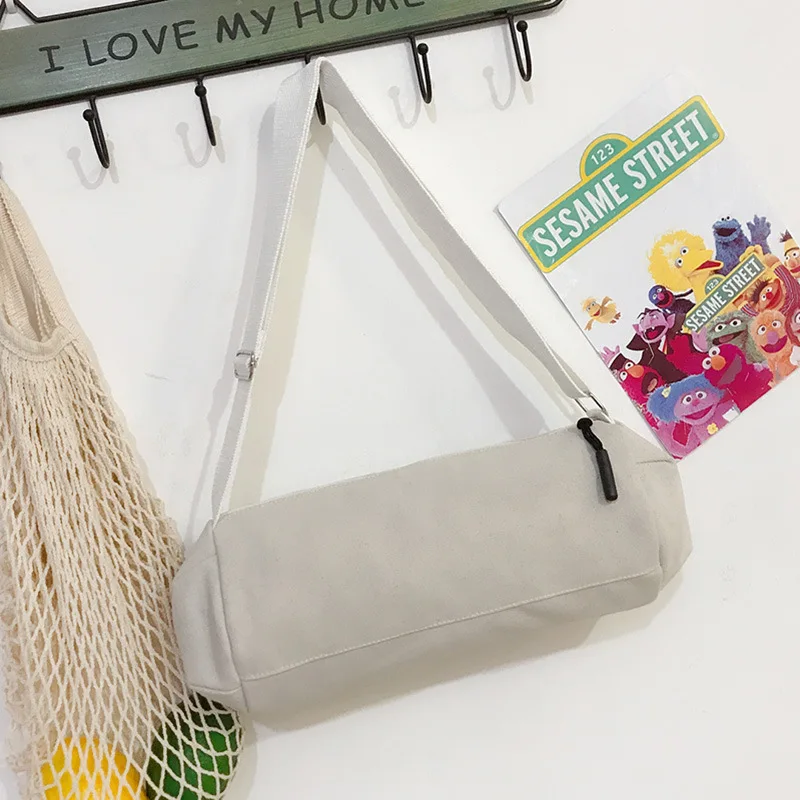 

Durable Fashion Womens Handbags New Washing Canvas Women's Bag: Cross Bucket Bag, One Shoulder Pillow Bag Purses