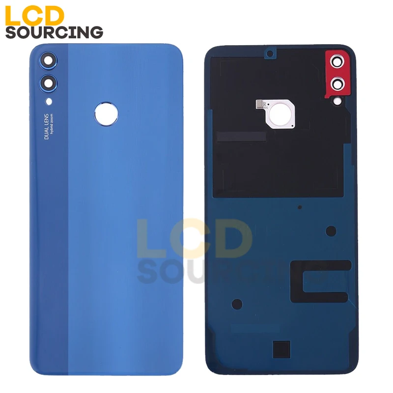 Battery Cover For Huawei Honor 8X Back Glass Battery Housing Cover Replace With Camera Lens For Honor 8x Back Cover Case