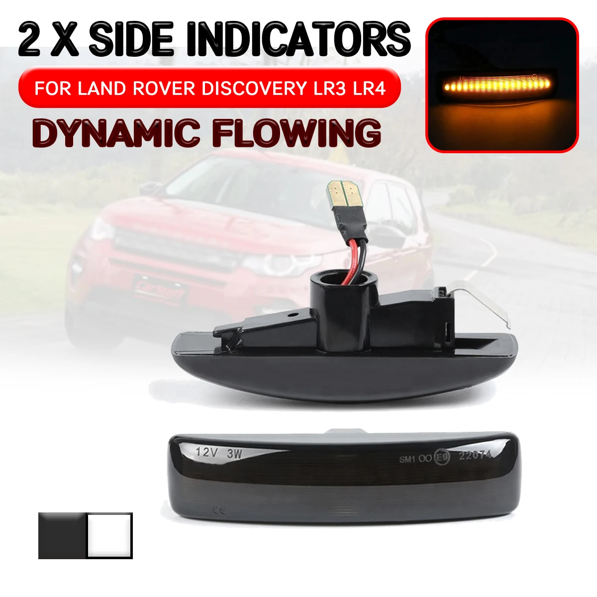 Для Land Rover Discovery 3 4 для Freelander 2 Range Sport светодиодный динамический боковой маркер