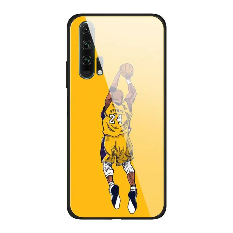 

Jemy Kobe Bryant Custom Phone Case For Huawei Mate 9 10 lite 20Pro&Tempered Glass Back Cover For Honor 7A 8X 9 10 V10