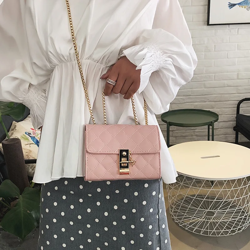 На новой женской 2019 корейской версии мини алмазной цепи сумка в иностранном