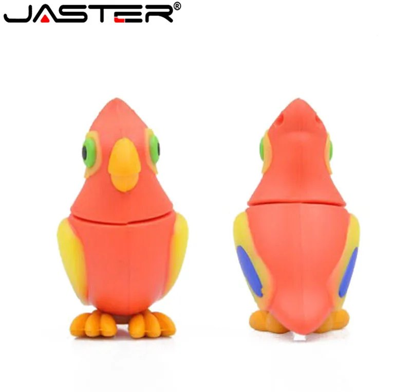

JASTER USB flash drive cute cartoon colorful bird U disk mini pen drive cute firebird pen drive 4GB 8GB 16GB 32GB 64GB pendrive