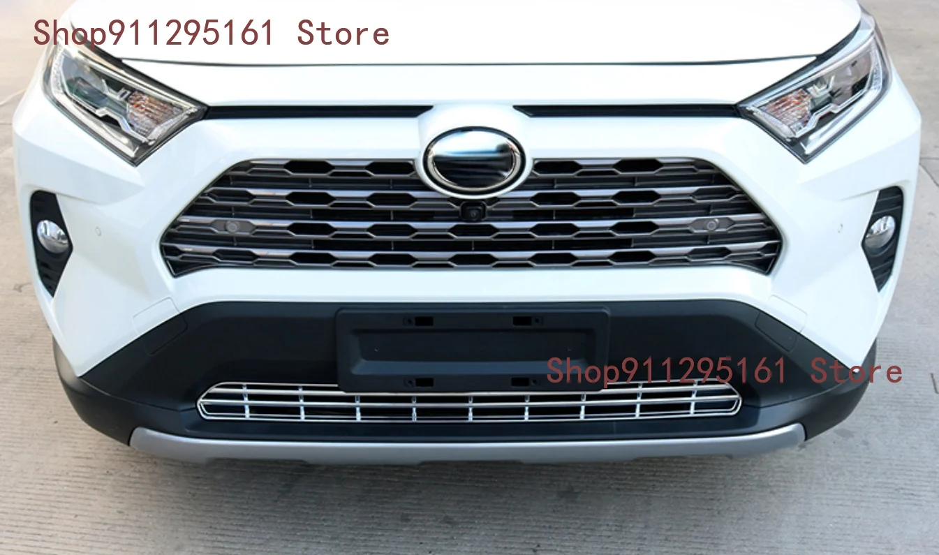 Аксессуары подходят для TOYOTA RAV4 2019 2020 хромированный передний нижний бампер Гриль