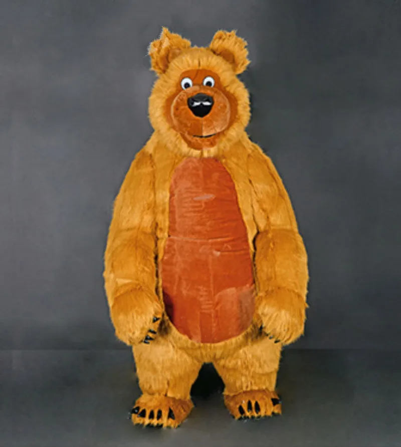 Рекламный надувной костюм белого медведя панды талисмана вечерние наряды для