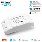 Умный дом, Wi-Fi, Беспроводной дистанционный выключатель цепи домовой светодиодный светильник Модуль контроллера Alexa Google Home Smartlife с приложение Tuya