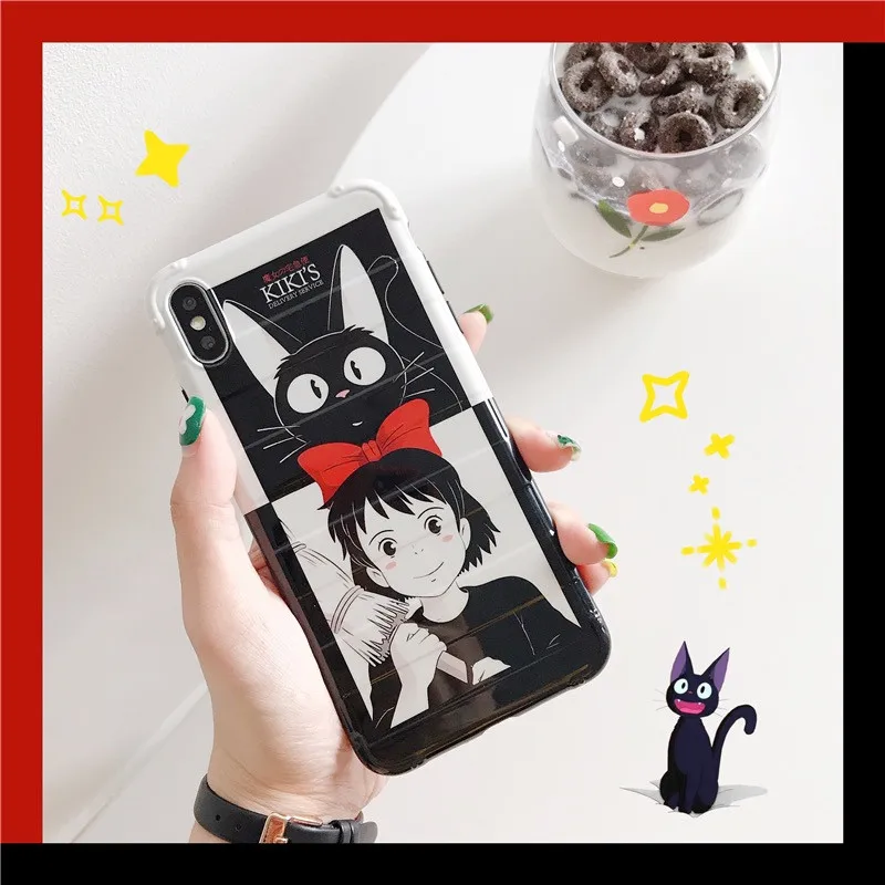 Японский мультяшный чехол Luna Magical Girl для iphone XS MAX XR X 6 6s 7 8 plus мягкий из ТПУ с задней |