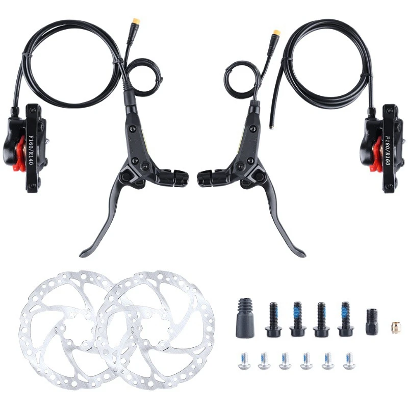 

Electric Bike Hydraulic Brake Set E-Brake MTB Electric Bike Brake For Bafang Motor 3 PIN Cut Off Power Brake