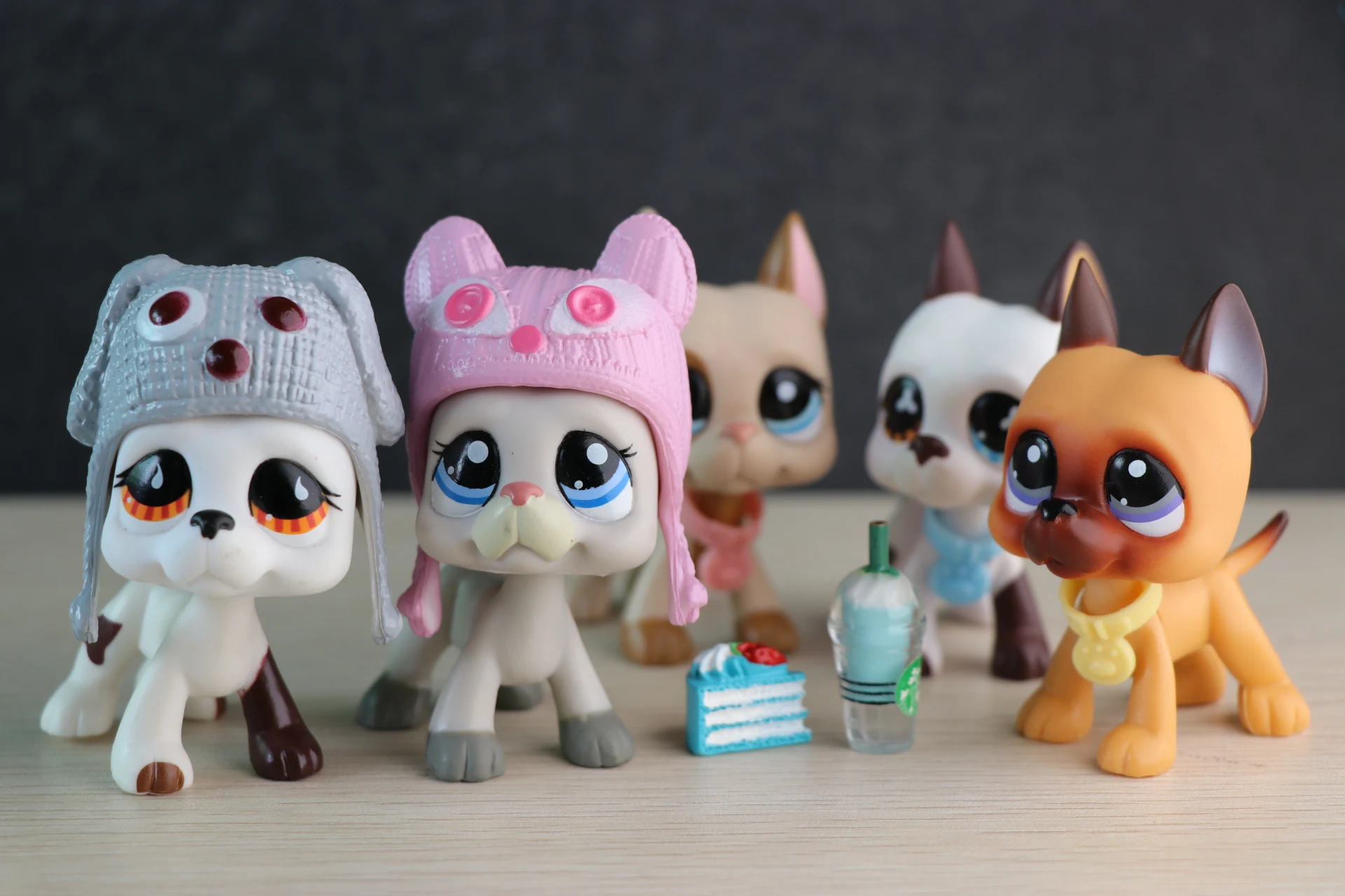 Очень редкие Pet Shop мини большое немецкий дог #750 #577 #1647 #244 с красивыми аксессуарами