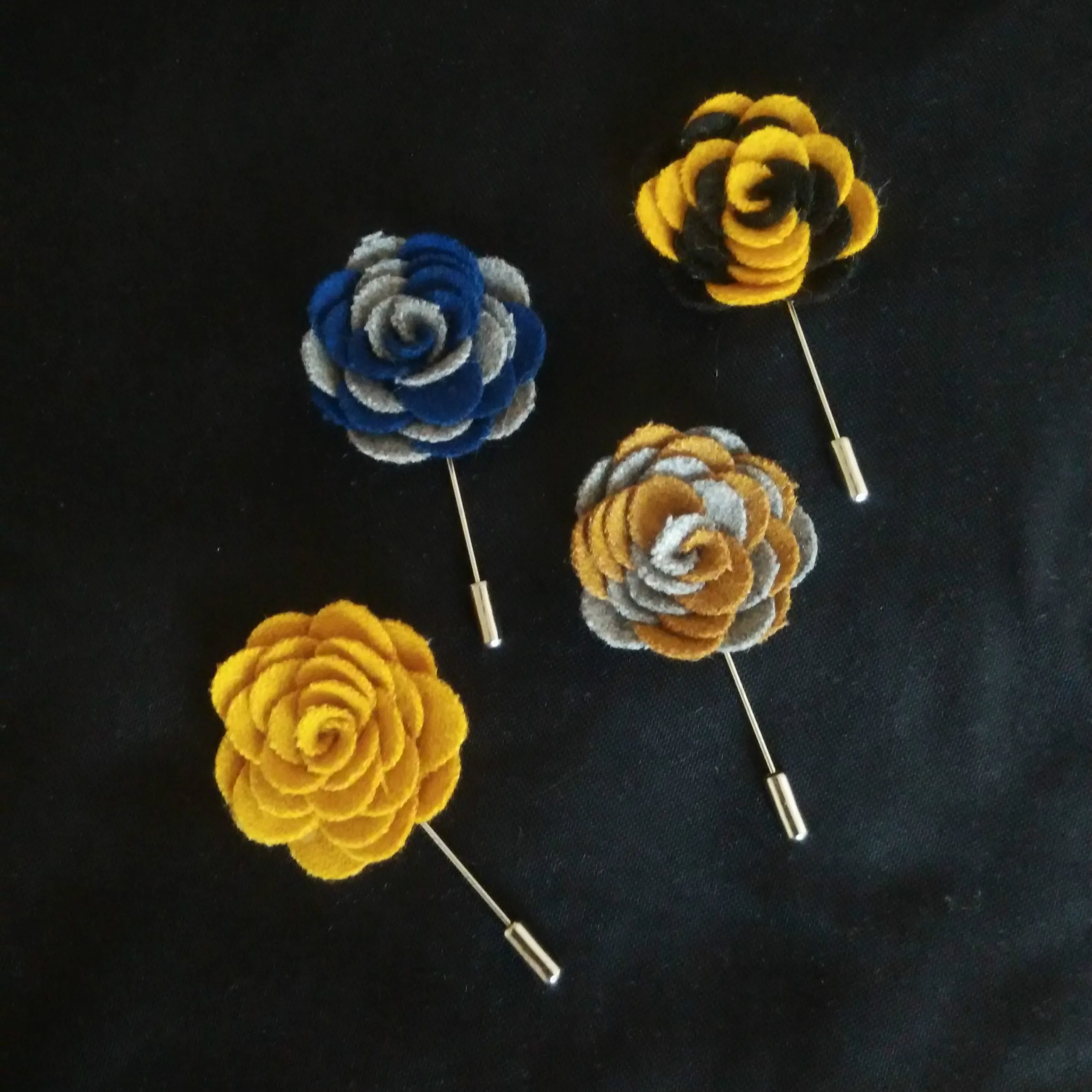 LALAVARA 20 штук с отворотом цветочным узором Палочек булавки для женщин и