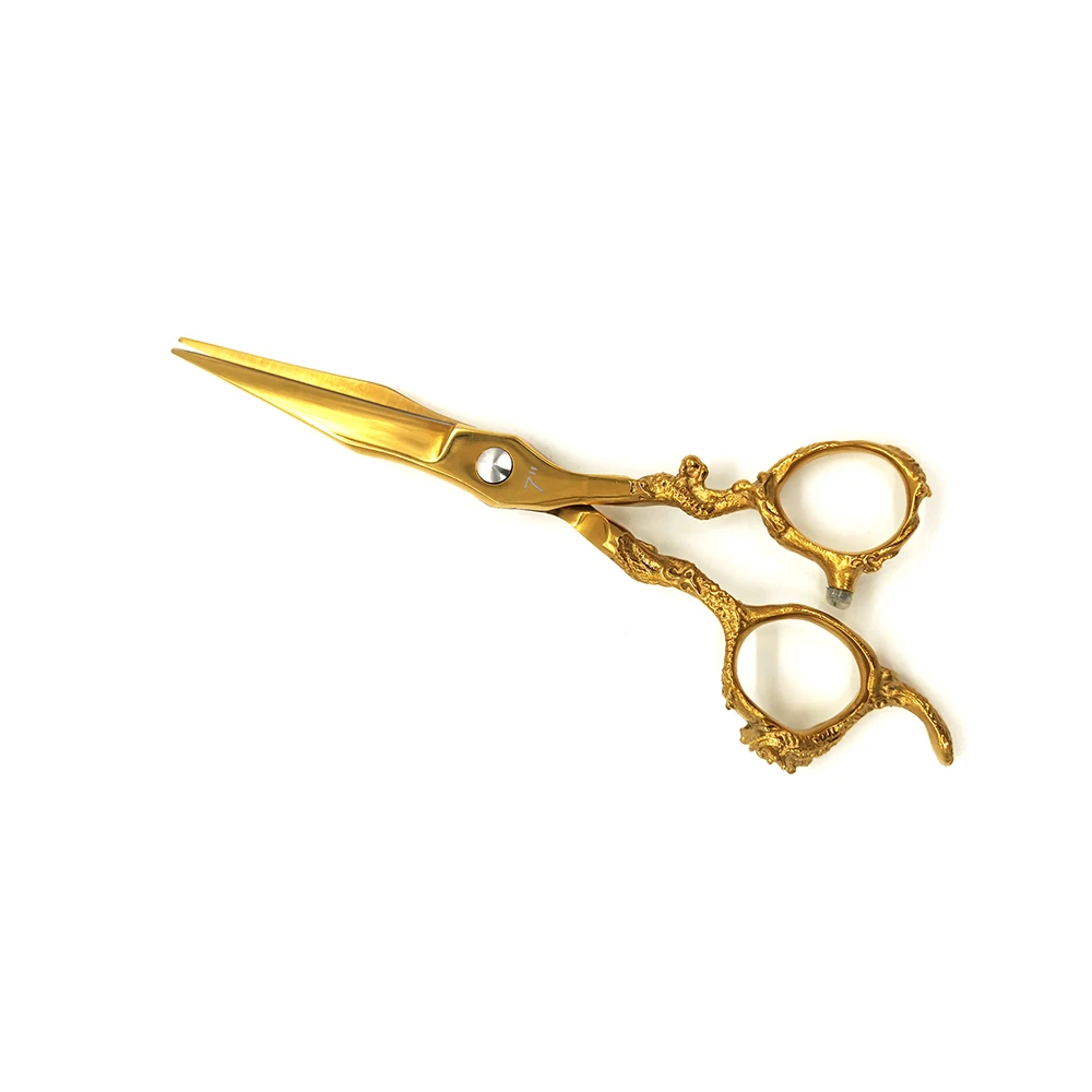 7 дюймов JAGUAR бренд Германия Полный Золотой Дракон ножницы из нержавеющей стали парикмахерские ножницы для бороды острое лезвие F-14