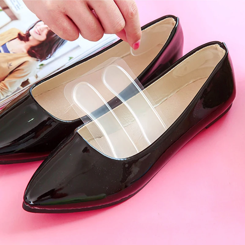 

Silicone Gel Heel Protector Soft Cushion Protector Foot feet Care Shoe Insert Pad Insole Shoes Accessories Insoles for Shoes