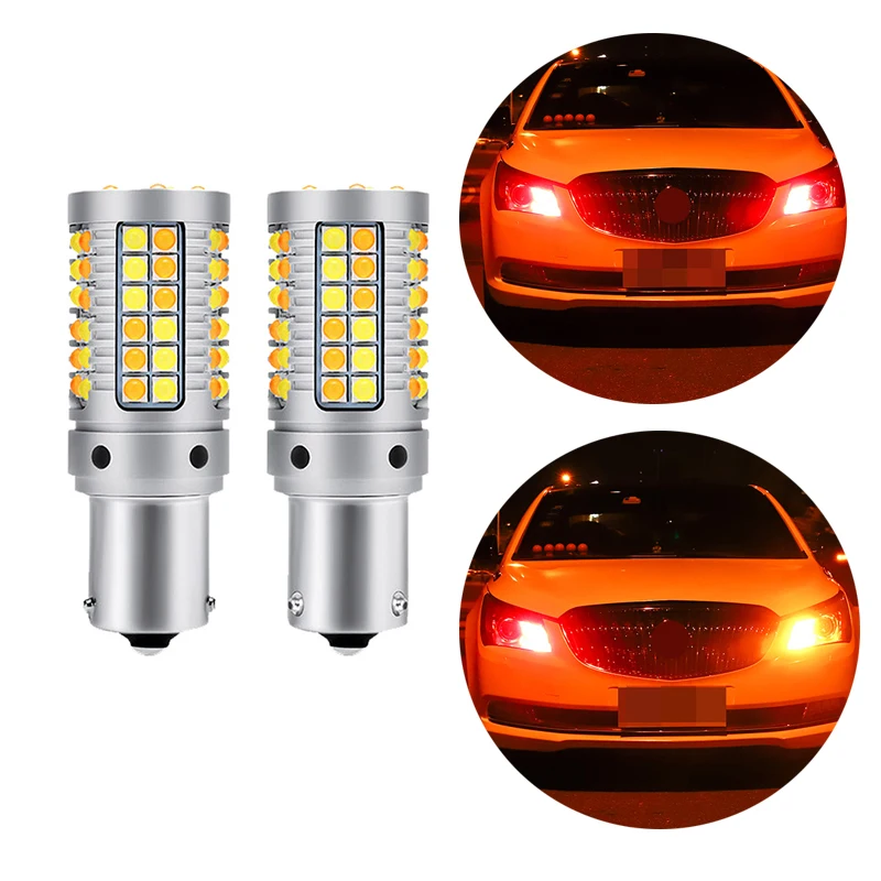 2 шт. Дневной светильник светодиодный автомобильный сигнал поворота 1156 py21w bau15s