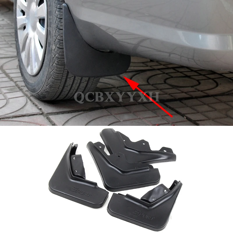 

4pcs Car Styling ABS Mud Flap Splash Guard Mudguard Mudflap Fender Perfector External Decoration For Ford Ecosport 2013-2016