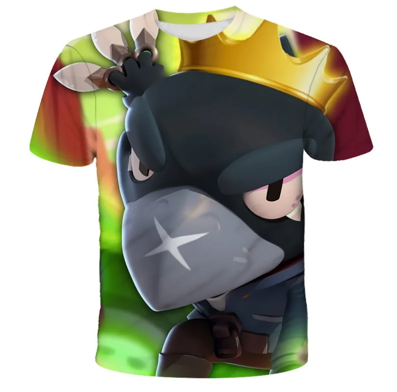 

Children's T-shirt Boy Shooting Game 3d Printing T-shirt Star Girl Short Sleeve Top 2021 Shirt Boy Girl