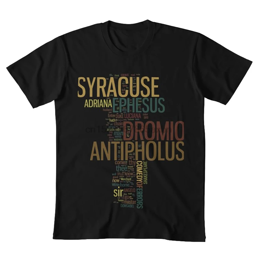 Мужская Повседневная модная футболка с круглым вырезом крутая шекспировская