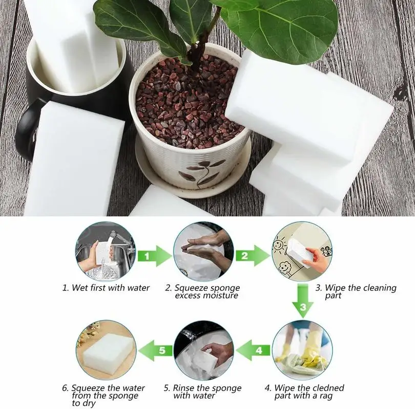 60 шт. волшебная губка многофункциональная меламиновая пена очиститель чистящая