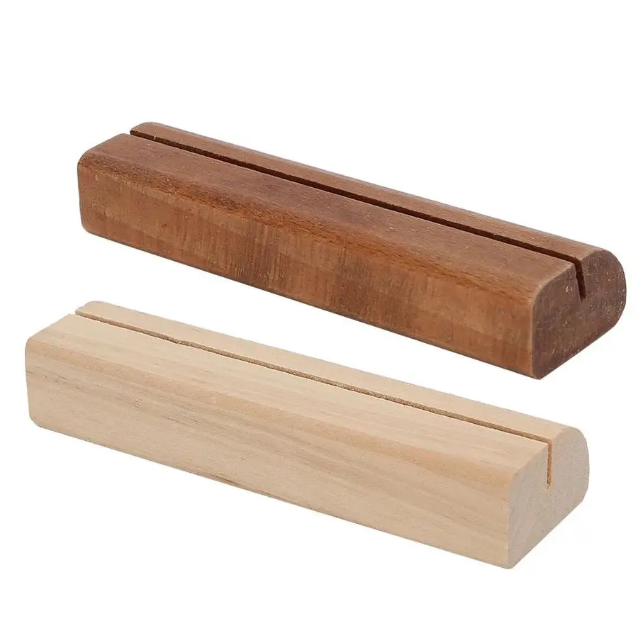 Праздничные украшения сделай сам 5 шт. деревянная визитная карточка стойка для