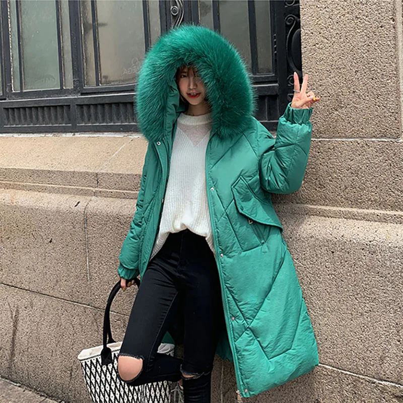 Хлопковая женская куртка 2019 Зимняя Новая повседневная Офисная Женская верхняя