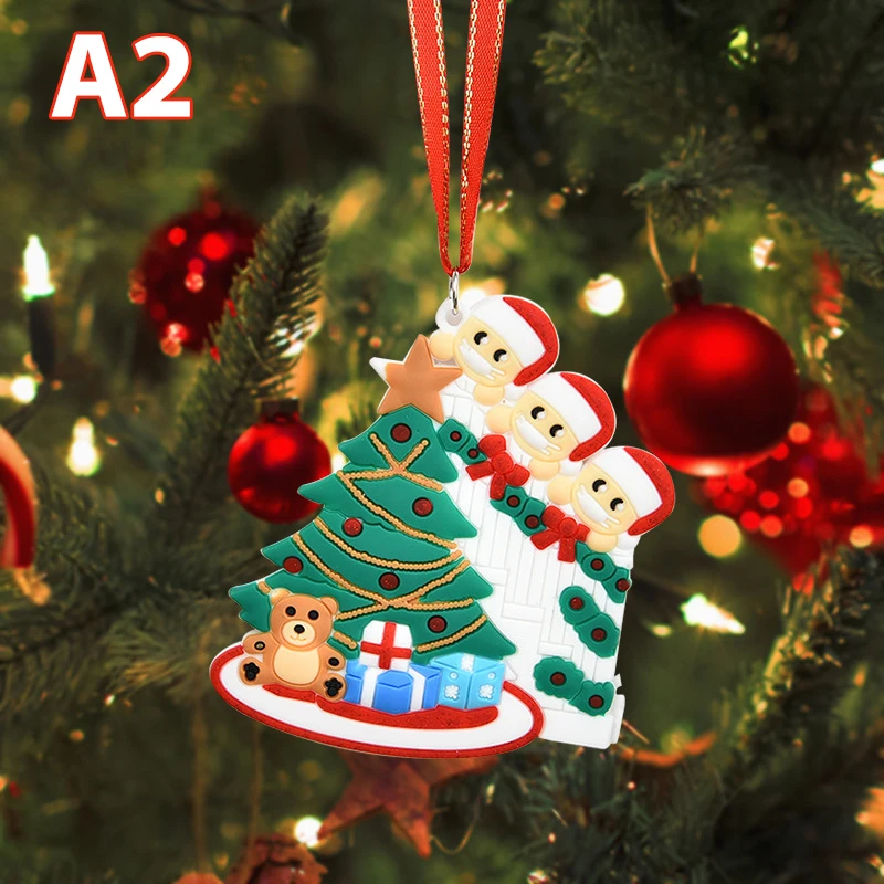 

Personalized Family Christmas Tree Ornament Pendant Mini DIY Hanging Pendant