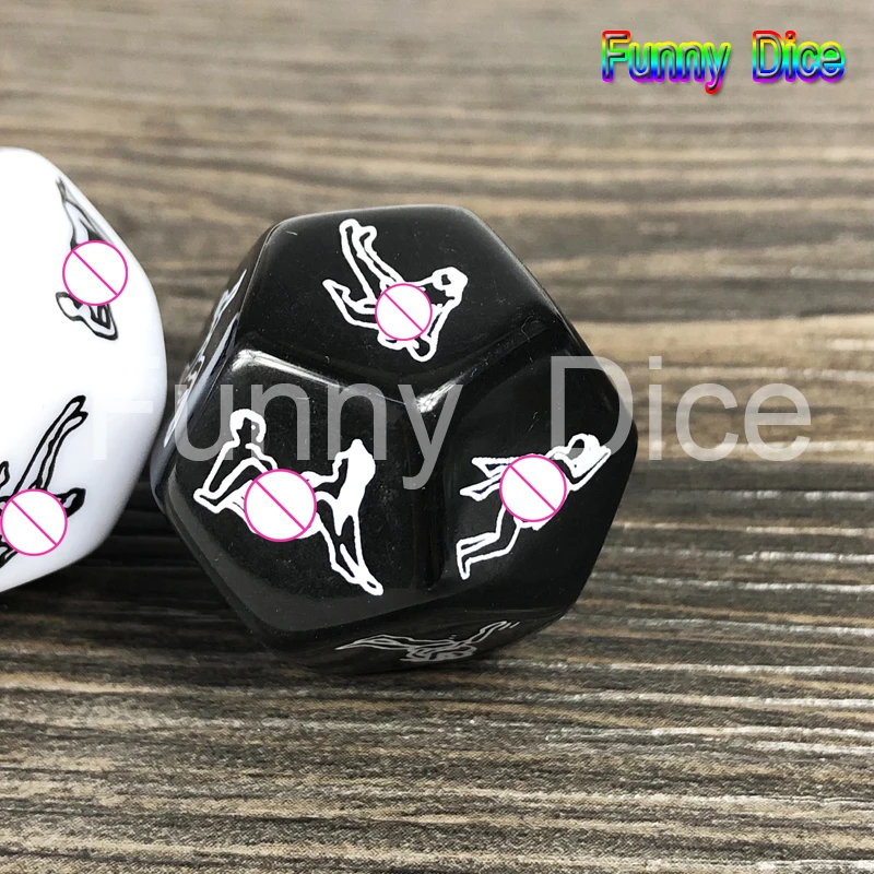 1pc black Взрослые игры в кости 4 шт./компл. 24 сексуальные позиции Мрамор эффект для секса вечерние взрослых Подарочные кости 12 уход за лицом для сексуальной позы сексуальная игра в кости - Color: 1pc black