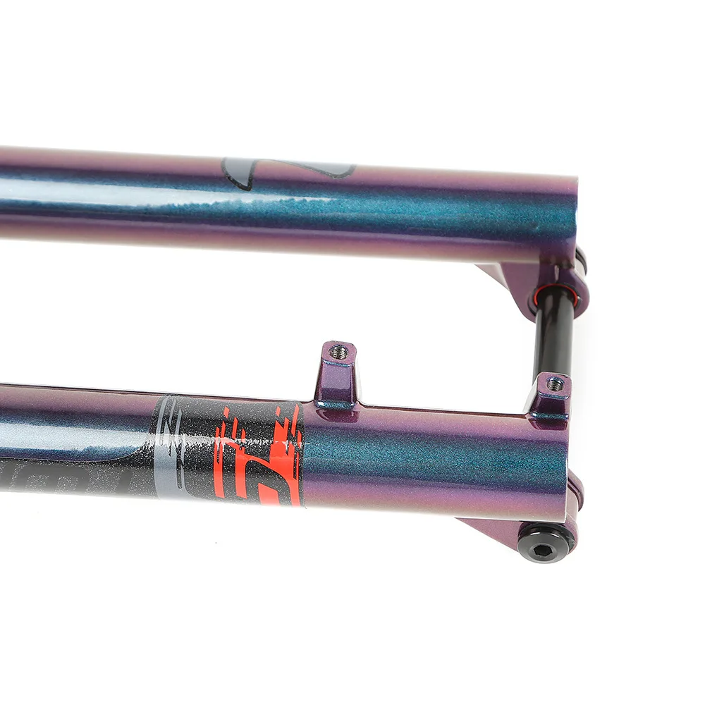 Вилка для горного велосипеда через ось 15*100 мм пневматическая подвеска с