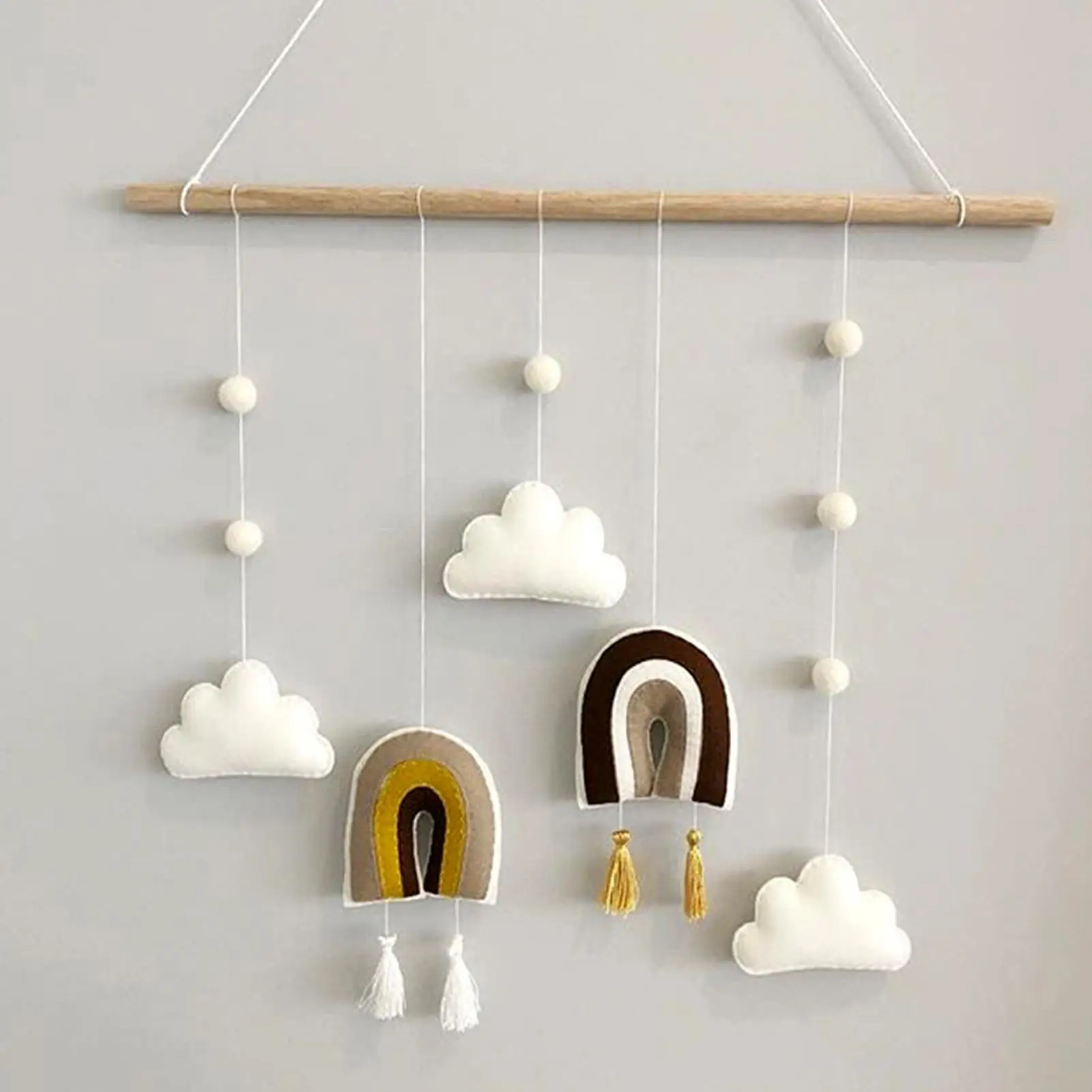 Деревянная палочка в нордическом стиле для детской комнаты подвеска виде