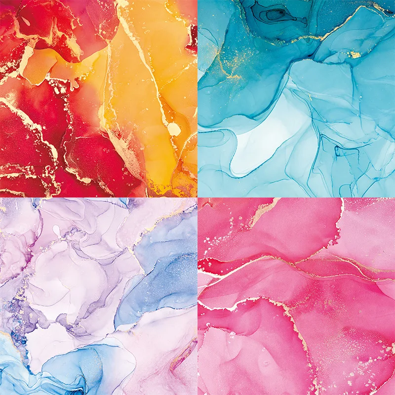 

24pcs Acohol Ink patterned Paper Pad for DIY Scrapbooking Paper pack Handmade Paper Craft 6"X6" Background Pad Card Photo
