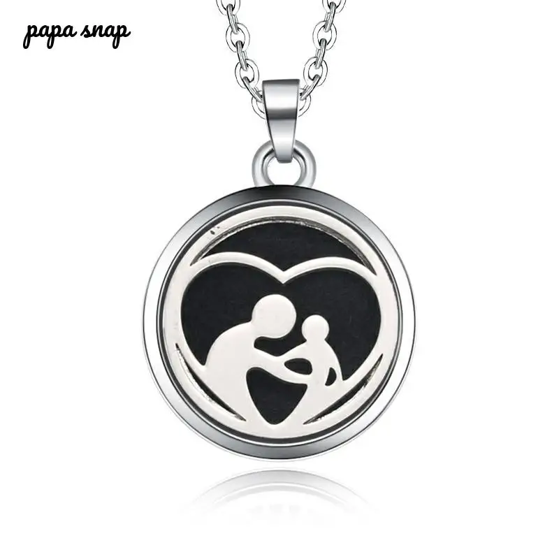 Ожерелье с аромадиффузором открытый медальон для мамы и ребенка колье кулоном в