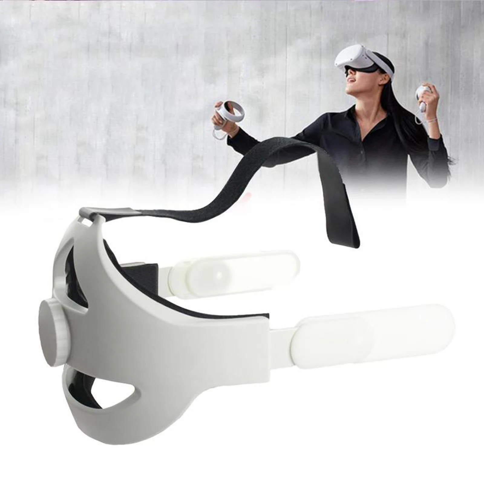 

Adjustable for Quest 2 Head Strap VR Elite Strap Reduce Head Pressure
