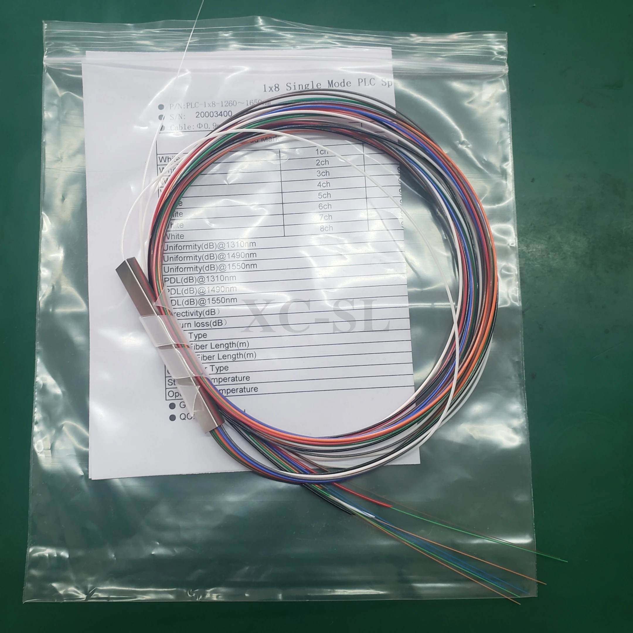 10 шт сплиттер FTTH оптоволоконный одномодовый ПЛК мини 1X4 без разъема стальная