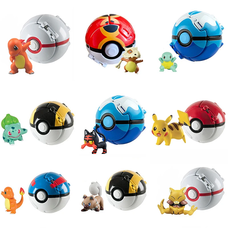 TOMY Покемон Бал эльфов Пикачу Бульбазавр Pokeball Pocket Monster вариант фигурку модель