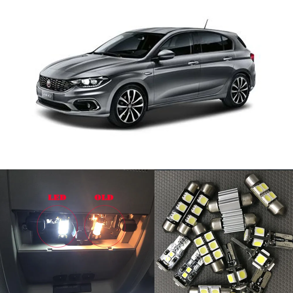 

Светодиодные лампы Canbus для салона Fiat Tipo 356 357 (2015 +), 6 светодиодный т.