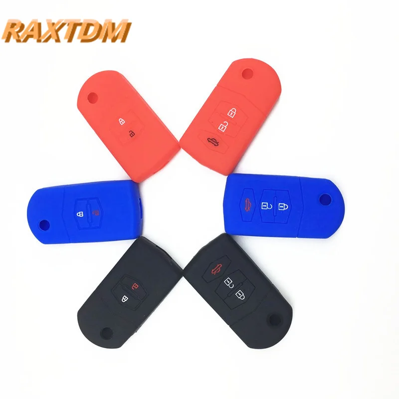 Силиконовые защитные наклейки для автомобильных ключей чехол Mazda 2 3 5 6 8 Atenza CX5