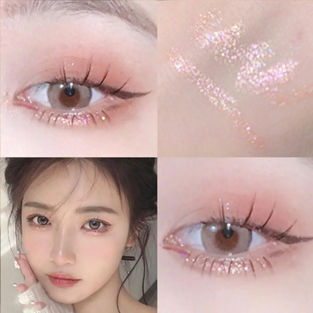 

1Pc Eye Shadow Champagne Gold Lying Silkworm Pencil Pearlescent Eyeshadow Pen Long-lasting Waterproof Shiny Eye Shadow Pen Stick
