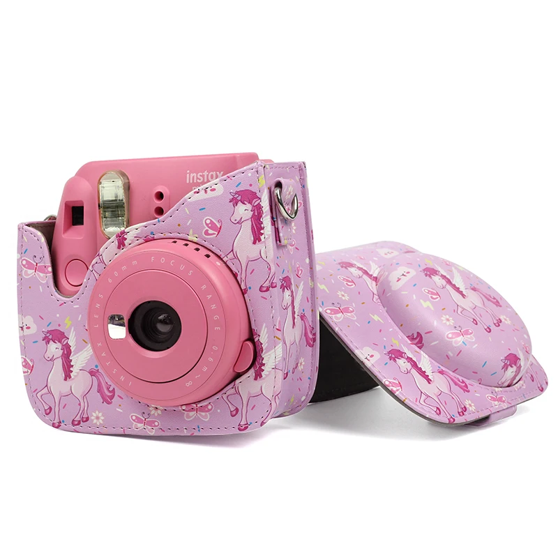 Популярный Камуфляжный стиль ретро мини-чехол для камеры Fujifilm Instax Mini 8/8+/9 чехол из искусственной кожи Instax Mini 9