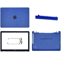 new laptop lcd back coverfront bezelbottom casehinges for hp 250 g6 255 g6 15 bs 15t bs 15 bw 15z bw series 924895 001 blue