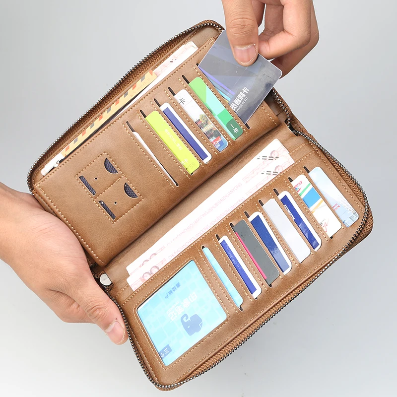 Мужской кошелек деловая Повседневная многофункциональная сумка модная