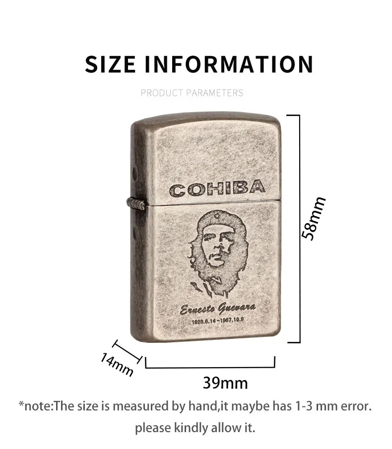 COHIBA зажигалка для сигар, 2 фонарь, Крутые гаджеты, портативная Зажигалка для сигарет, аксессуары для путешествий с подарочной коробкой