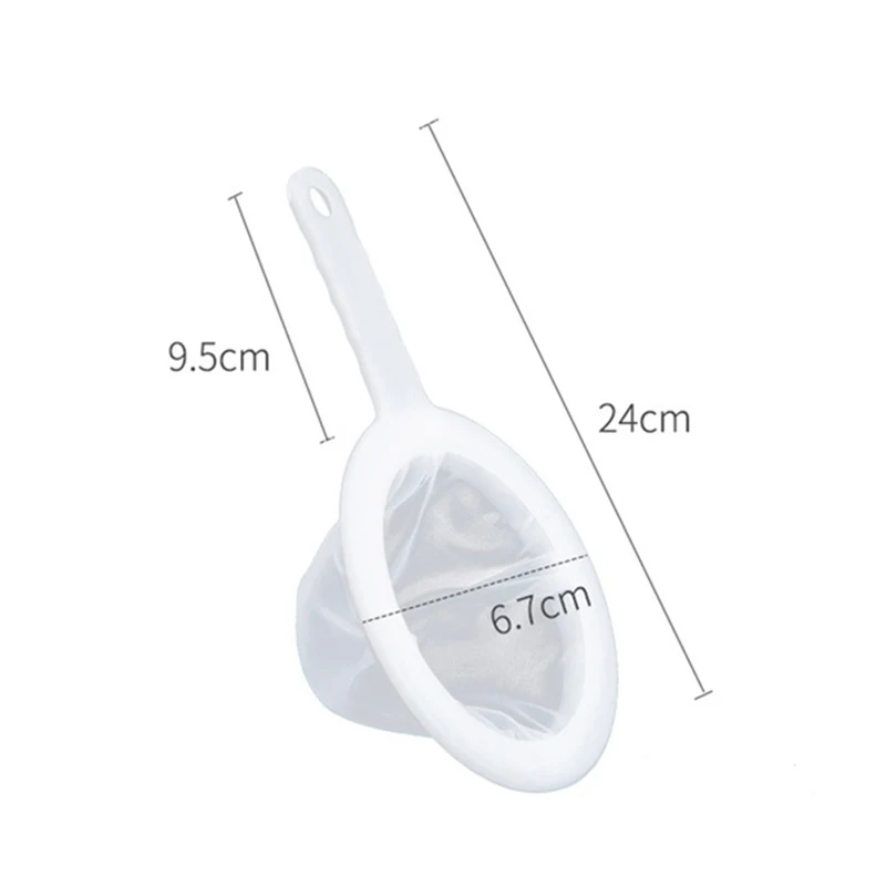 

100/200/400 Mesh Kitchen Ultra-fine Mesh Strainer Kitchen Nylon Mesh Filter Spoon For Suitable For Soy Milk Coffee Yogurt