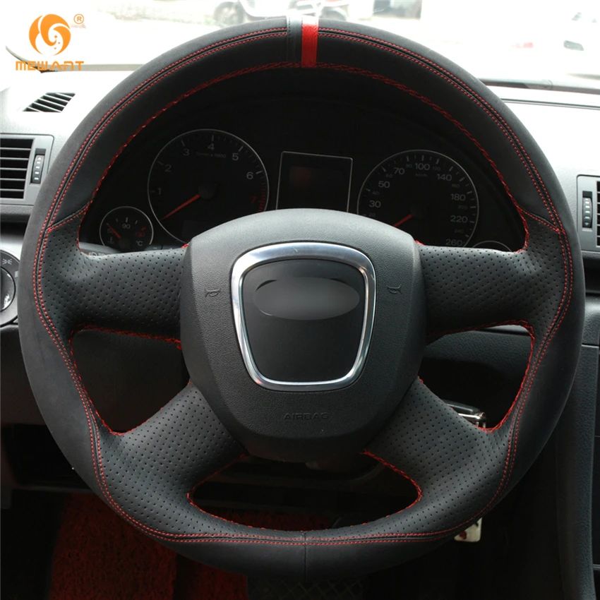 MEWANT черная кожаная замшевая искусственная кожа для Audi Old A4 B7 B8 A6 C6 2004 2011 Q5 2008 2012 Q7 2005