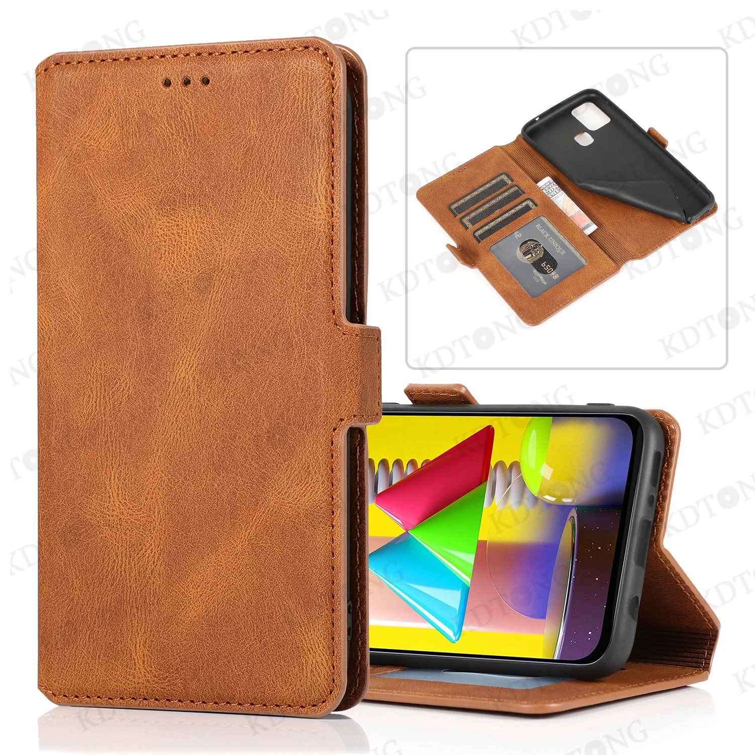 

Luxury Flip Retro Leather Case For Samsung Galaxy M01 Core M10S M11 M31 M60S M80S Fashion Solid Color Card Pack Phone Cases Capa