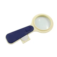 50mm 10x magnifier elderly handheld magnifying glass with led light reading magnifying mirror antique jewelry appraisal mirror