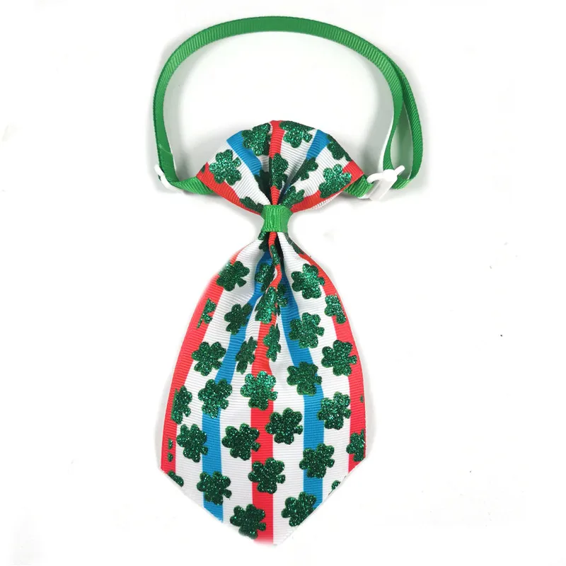 

50/100pcs ST Patrick's Day Dog Grooming Product Pet Supplies Handmade Dog Bow Tie Necktie Dog Accessories for Small Dog Ties