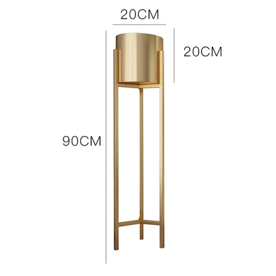

Nordic Modern Simple Golden Flower Pot Stand Iron Flower Stand Home Living Room Creative Green Dill Flower Shelf Floor Ins