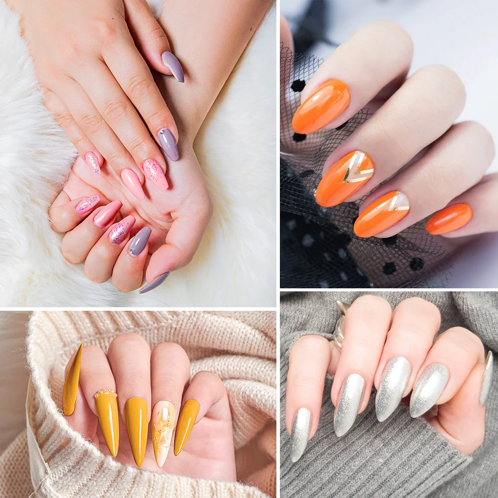 все для ногтей и дизайна гель лак неон лаки набор 40 шт лаков 20шт маникюра нюд