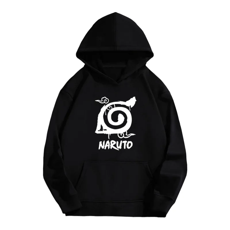 Какаси Cos из аниме Наруто Повседневный свитер с капюшоном и периферийным принтом