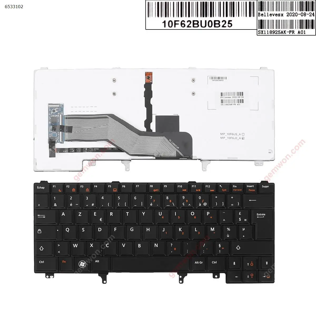 Новая сменная Клавиатура FR для ноутбука DELL Latitude E6420 E6430 E6440 E6320 E6330 E6220 E6230 E5420 E5430 E5420M