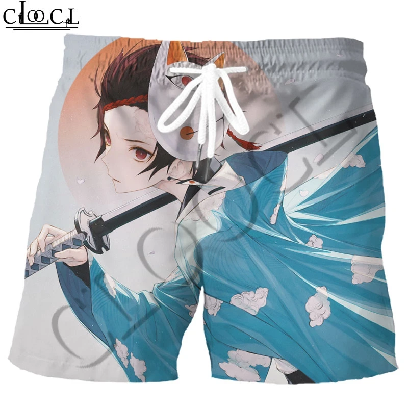 Мужские и женские шорты с 3D принтом CLOOCL Kimetsu No Yaiba свободные широкие брюки в